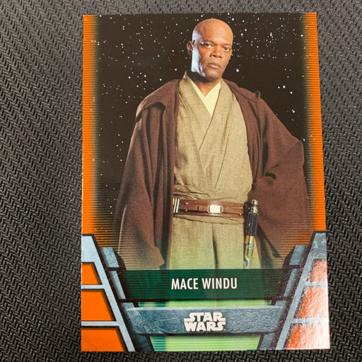 Star Wars Holocron 2020 - Jedi-07 Mace Windu Orange 49/99 Vintage Trading Card Singles Topps   