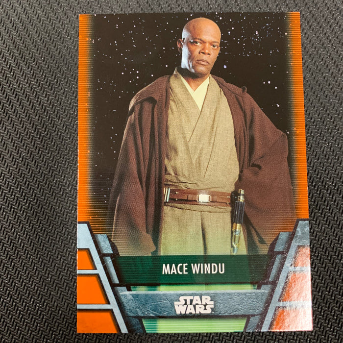 Star Wars Holocron 2020 - Jedi-07 Mace Windu Orange 49/99 Vintage Trading Card Singles Topps
