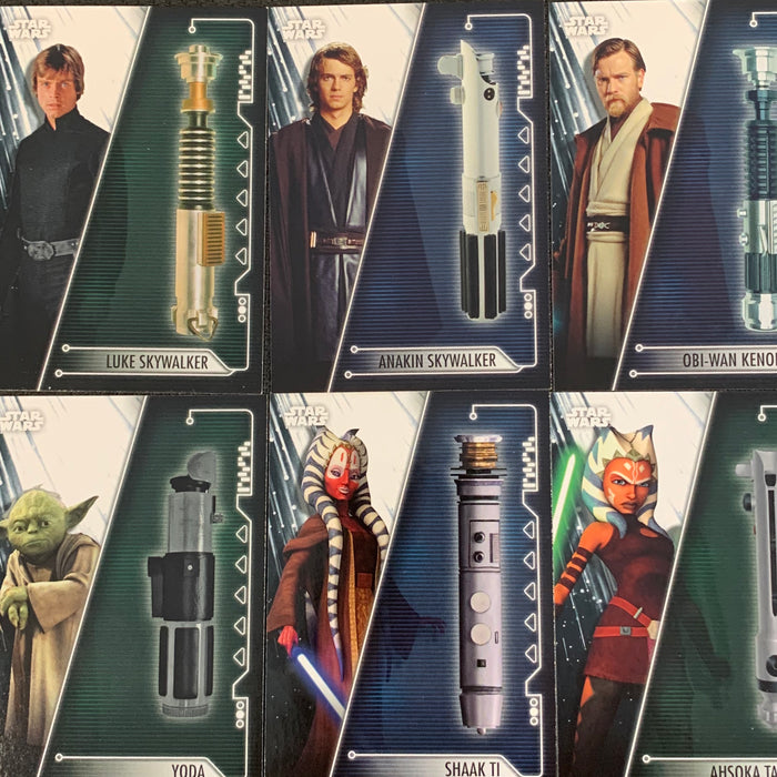 Star Wars Holocron 2020 - LJ-01 LJ-10 Lightsabers of the Jedi Insert Set Vintage Trading Card Singles Topps