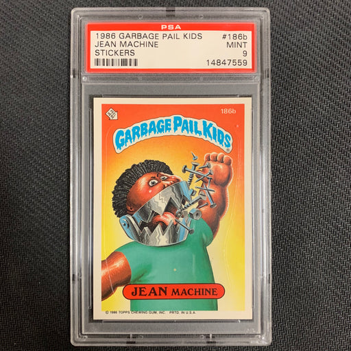 Garbage Pail Kids - 186b - Jean Machine - Series 5 - 1986 - PSA 9 Vintage Trading Card Singles Topps   