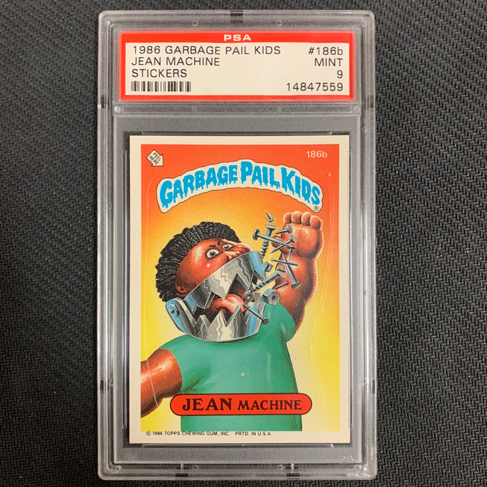 Garbage Pail Kids - 186b - Jean Machine - Series 5 - 1986 - PSA 9 Vintage Trading Card Singles Topps