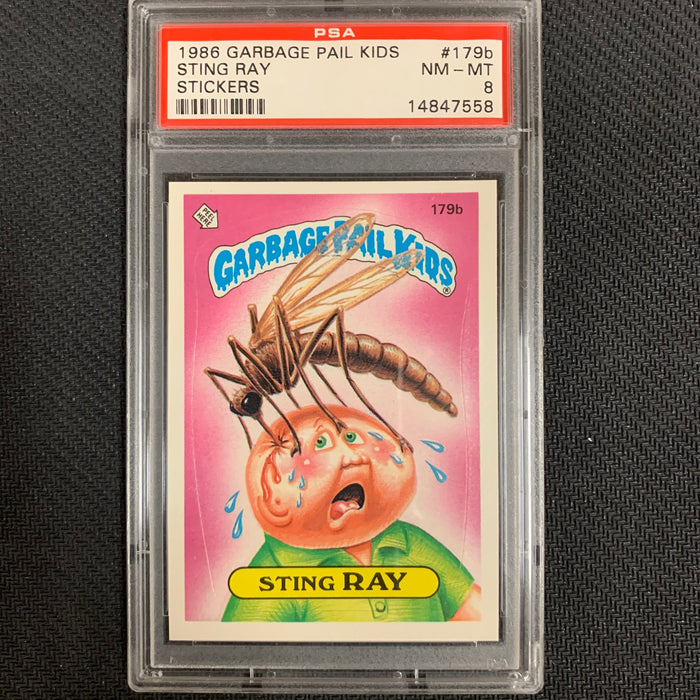 Garbage Pail Kids - 179b - Sting Ray - Series 5 - 1986 - PSA 8 Vintage Trading Card Singles Topps   