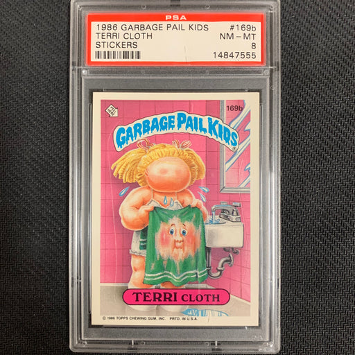 Garbage Pail Kids - 169b - Terri Cloth - Series 5 - 1986 - PSA 8 Vintage Trading Card Singles Topps   