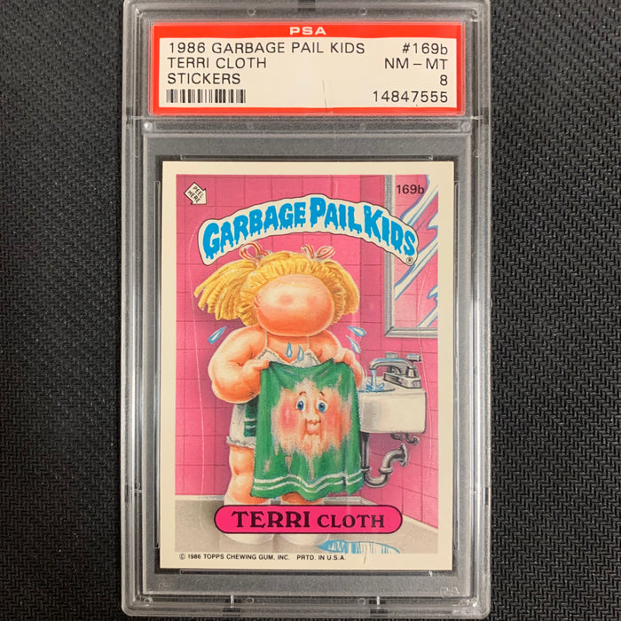 Garbage Pail Kids - 169b - Terri Cloth - Series 5 - 1986 - PSA 8 Vintage Trading Card Singles Topps