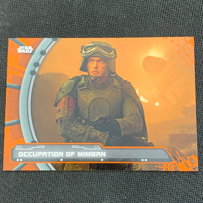 Star Wars Holocron 2020 - AH-02 Occupation of Mimban Orange 80/99 Vintage Trading Card Singles Topps