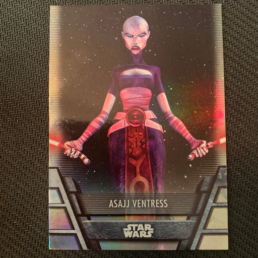 Star Wars Holocron 2020 - Sep-07 Asajj Ventress - Foil Parallel Vintage Trading Card Singles Topps