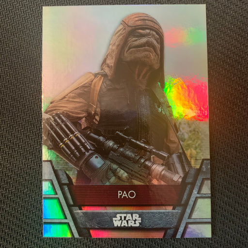 Star Wars Holocron 2020 - Reb-31 Pao - Foil Parallel Vintage Trading Card Singles Topps