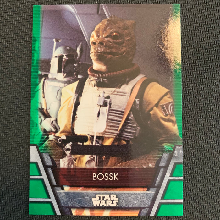 Star Wars Holocron 2020 - BH-05 Bossk - Green Parallel Vintage Trading Card Singles Topps