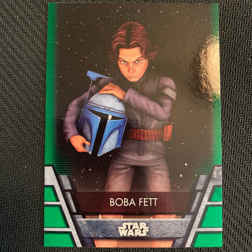Star Wars Holocron 2020 - BH-14 Boba Fett - Green Parallel Vintage Trading Card Singles Topps   