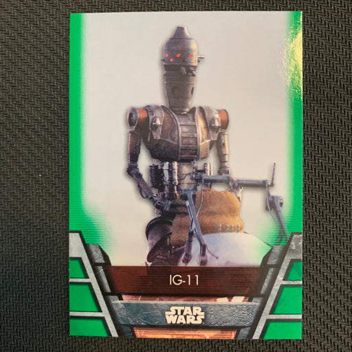 Star Wars Holocron 2020 - BH-16 IG-11 - Green Parallel Vintage Trading Card Singles Topps   