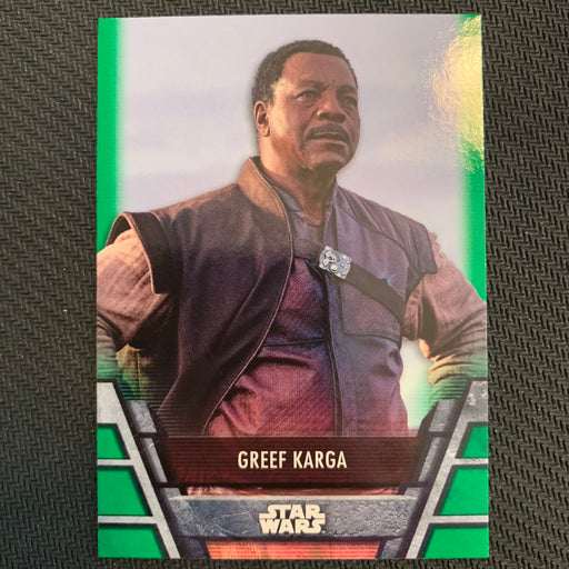 Star Wars Holocron 2020 - BH-17 Greef Karga - Green Parallel Vintage Trading Card Singles Topps
