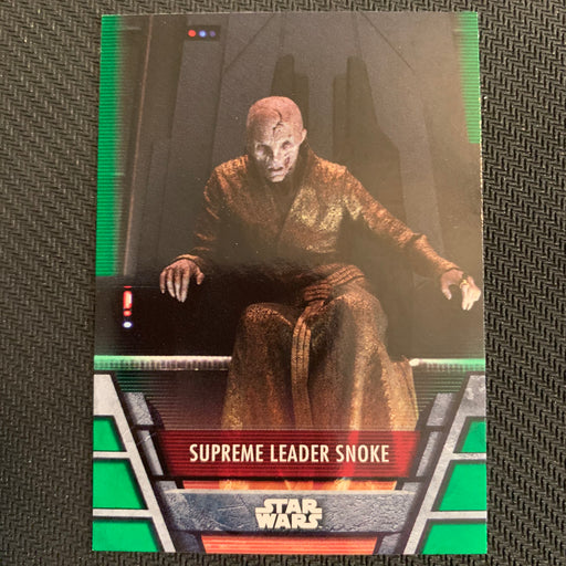 Star Wars Holocron 2020 - FO-05 Supreme Leader Snoke - Green Parallel Vintage Trading Card Singles Topps