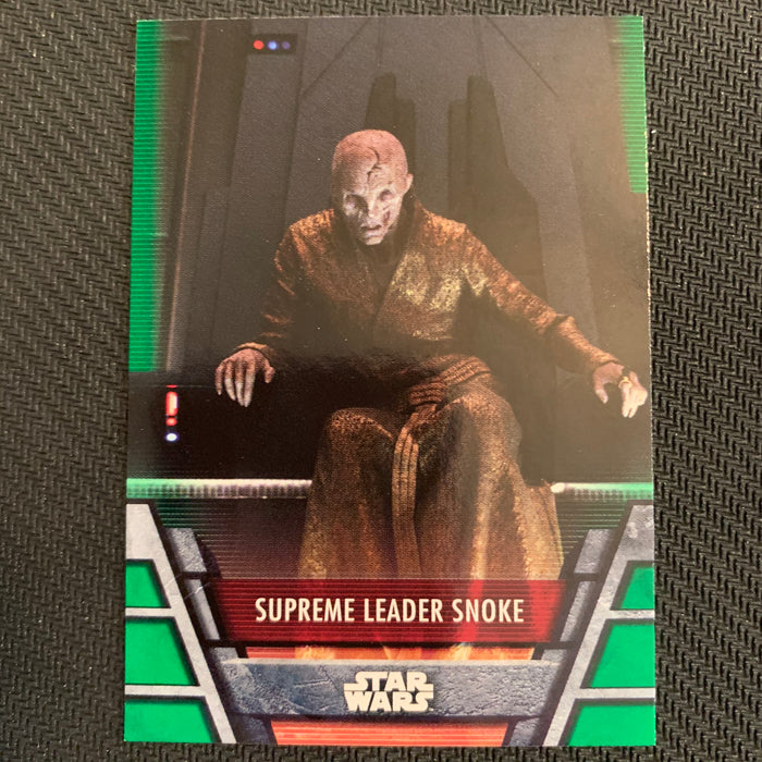Star Wars Holocron 2020 - FO-05 Supreme Leader Snoke - Green Parallel Vintage Trading Card Singles Topps   