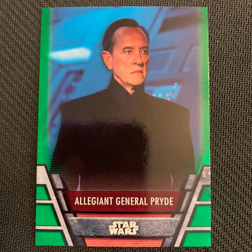 Star Wars Holocron 2020 - FO-08 Allegiant General Pryde - Green Parallel Vintage Trading Card Singles Topps
