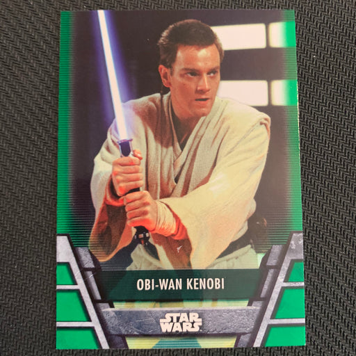 Star Wars Holocron 2020 - Jedi-01 Obi-Wan Kenobi - Green Parallel Vintage Trading Card Singles Topps   