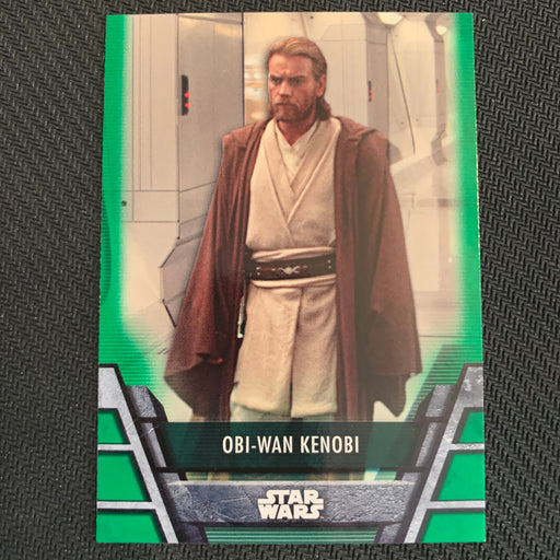 Star Wars Holocron 2020 - Jedi-05 Obi-Wan Kenobi - Green Parallel Vintage Trading Card Singles Topps