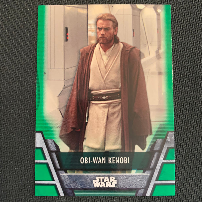 Star Wars Holocron 2020 - Jedi-05 Obi-Wan Kenobi - Green Parallel Vintage Trading Card Singles Topps