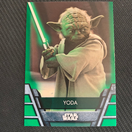 Star Wars Holocron 2020 - Jedi-06 Yoda - Green Parallel Vintage Trading Card Singles Topps