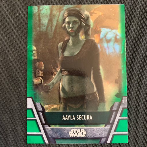 Star Wars Holocron 2020 - Jedi-12 Aayla Secura - Green Parallel Vintage Trading Card Singles Topps