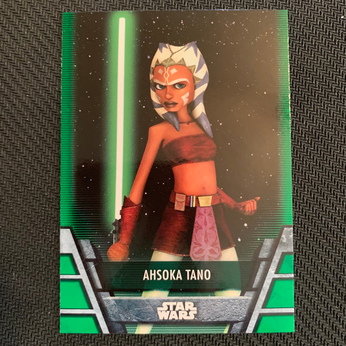Star Wars Holocron 2020 - Jedi-15 Ahsoka Tano - Green Parallel Vintage Trading Card Singles Topps