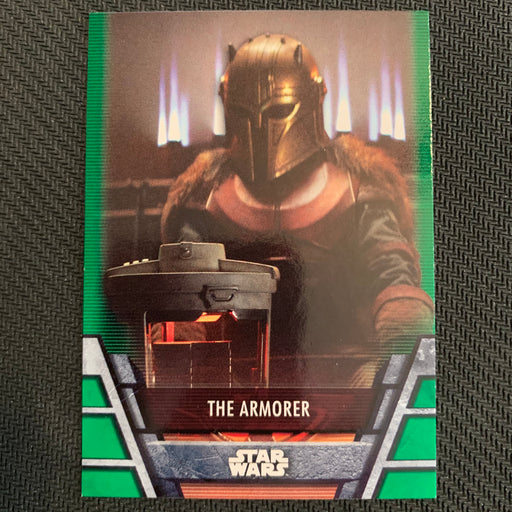 Star Wars Holocron 2020 - MD-03 The Armorer - Green Parallel Vintage Trading Card Singles Topps
