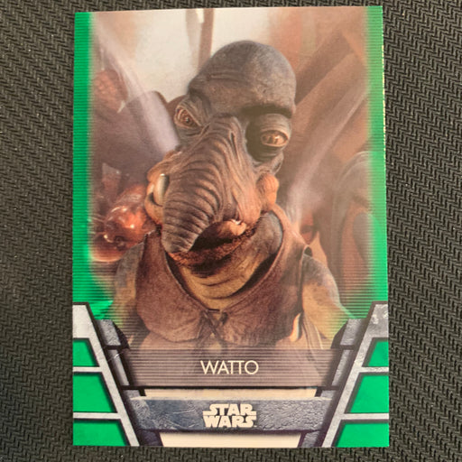 Star Wars Holocron 2020 - N-03 Watto - Green Parallel Vintage Trading Card Singles Topps