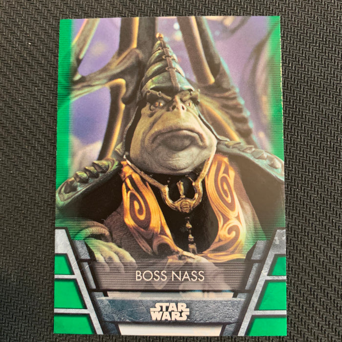 Star Wars Holocron 2020 - N-04 Boss Nass - Green Parallel Vintage Trading Card Singles Topps