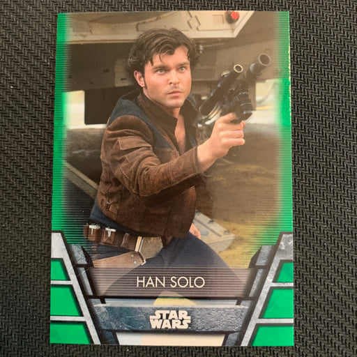 Star Wars Holocron 2020 - N-09 Han Solo - Green Parallel Vintage Trading Card Singles Topps
