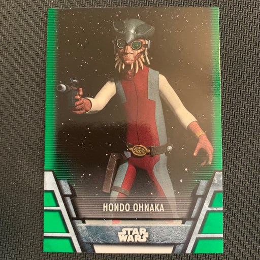 Star Wars Holocron 2020 - N-20 Hondo Ohnaka - Green Parallel Vintage Trading Card Singles Topps   