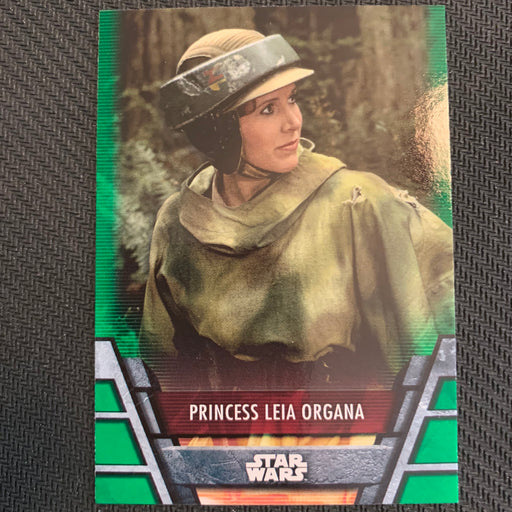 Star Wars Holocron 2020 - Reb-16 Princess Leia Organa - Green Parallel Vintage Trading Card Singles Topps   