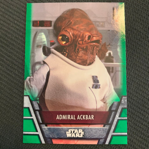 Star Wars Holocron 2020 - Reb-21 Admiral Ackbar - Green Parallel Vintage Trading Card Singles Topps   