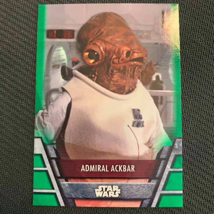 Star Wars Holocron 2020 - Reb-21 Admiral Ackbar - Green Parallel Vintage Trading Card Singles Topps