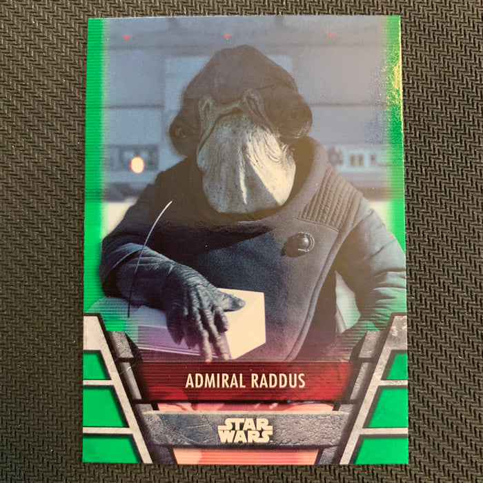 Star Wars Holocron 2020 - Reb-30 Admiral Raddus - Green Parallel Vintage Trading Card Singles Topps