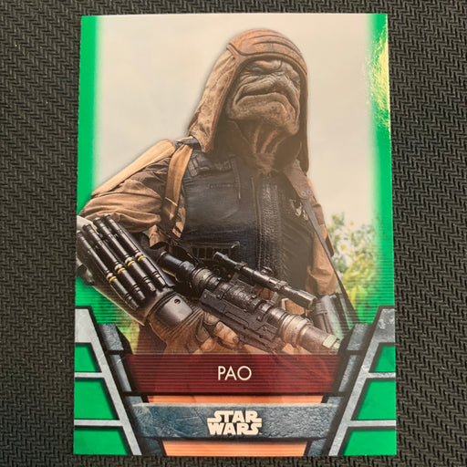 Star Wars Holocron 2020 - Reb-31 Pao - Green Parallel Vintage Trading Card Singles Topps   