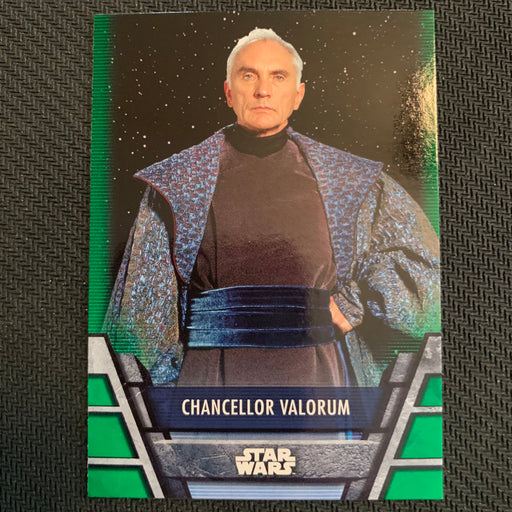 Star Wars Holocron 2020 - Rep-05 Chancellor Valorum - Green Parallel Vintage Trading Card Singles Topps