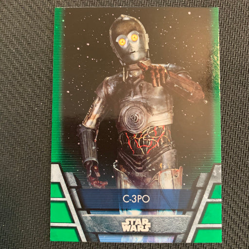 Star Wars Holocron 2020 - Rep-08 C-3PO - Green Parallel Vintage Trading Card Singles Topps