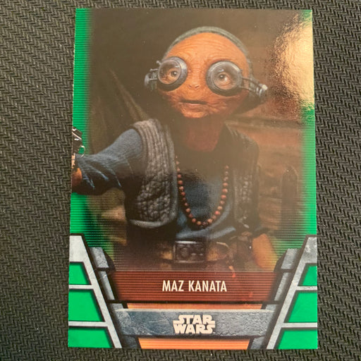 Star Wars Holocron 2020 - Res-09 Maz Kanata - Green Parallel Vintage Trading Card Singles Topps   