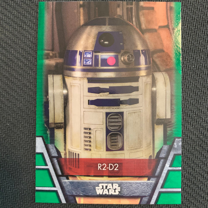 Star Wars Holocron 2020 - Res-15 R2-D2 - Green Parallel Vintage Trading Card Singles Topps