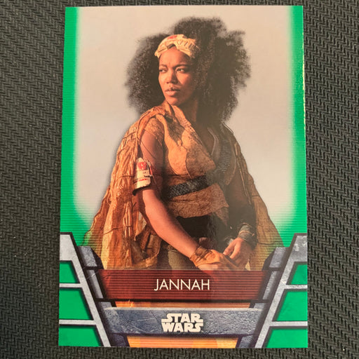 Star Wars Holocron 2020 - Res-22 Jannah - Green Parallel Vintage Trading Card Singles Topps   