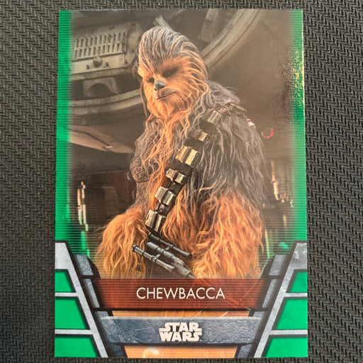 Star Wars Holocron 2020 - Res-26 Chewbacca - Green Parallel Vintage Trading Card Singles Topps   