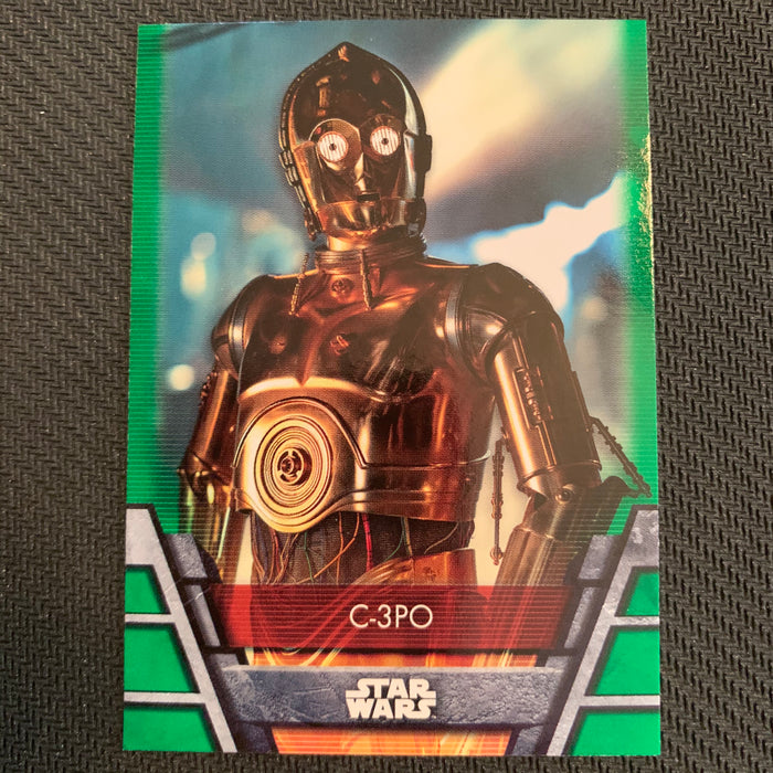 Star Wars Holocron 2020 - Res-27 C-3PO - Green Parallel Vintage Trading Card Singles Topps