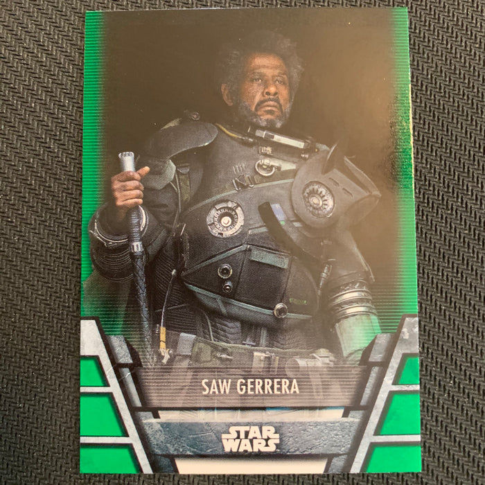 Star Wars Holocron 2020 - SG-01 Saw Gerrera - Green Parallel Vintage Trading Card Singles Topps