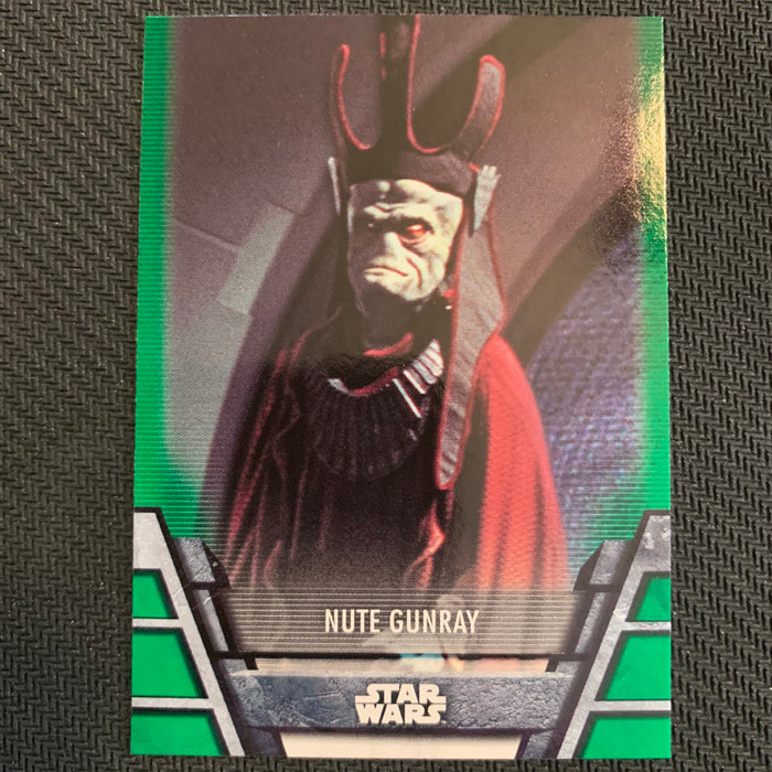 Star Wars Holocron 2020 - Sep-01 Nute Gunray - Green Parallel Vintage Trading Card Singles Topps