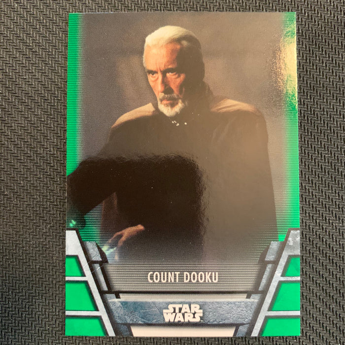 Star Wars Holocron 2020 - Sep-03 Count Dooku - Green Parallel Vintage Trading Card Singles Topps