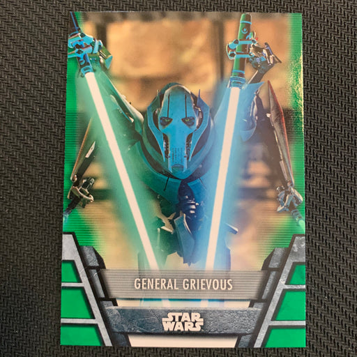 Star Wars Holocron 2020 - Sep-05 General Grievous - Green Parallel Vintage Trading Card Singles Topps