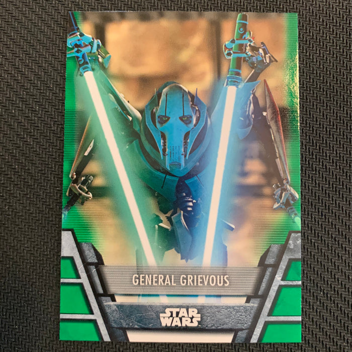 Star Wars Holocron 2020 - Sep-05 General Grievous - Green Parallel Vintage Trading Card Singles Topps