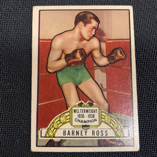 Ringside Boxing 1951 - 45 - Barney Ross Vintage Trading Card Singles Topps   