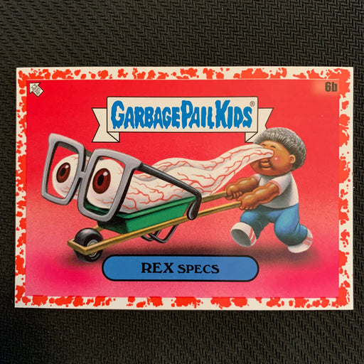 Garbage Pail Kids - 35th Anniversary 2020 - 006b - Rex Specs - Blood Nose Red Parallel 01/75 Vintage Trading Card Singles Topps   