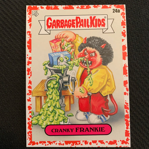 Garbage Pail Kids - 35th Anniversary 2020 - 024a - Cranky Frankie - Blood Nose Red Parallel 50/75 Vintage Trading Card Singles Topps