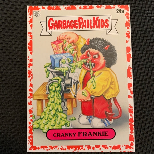 Garbage Pail Kids - 35th Anniversary 2020 - 024a - Cranky Frankie - Blood Nose Red Parallel 50/75 Vintage Trading Card Singles Topps   